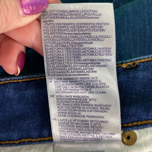 NYDJ Petite Marilyn Straight Dark Wash Jeans - Picture 15 of 16